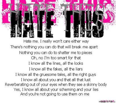 quotes on hate. hate me